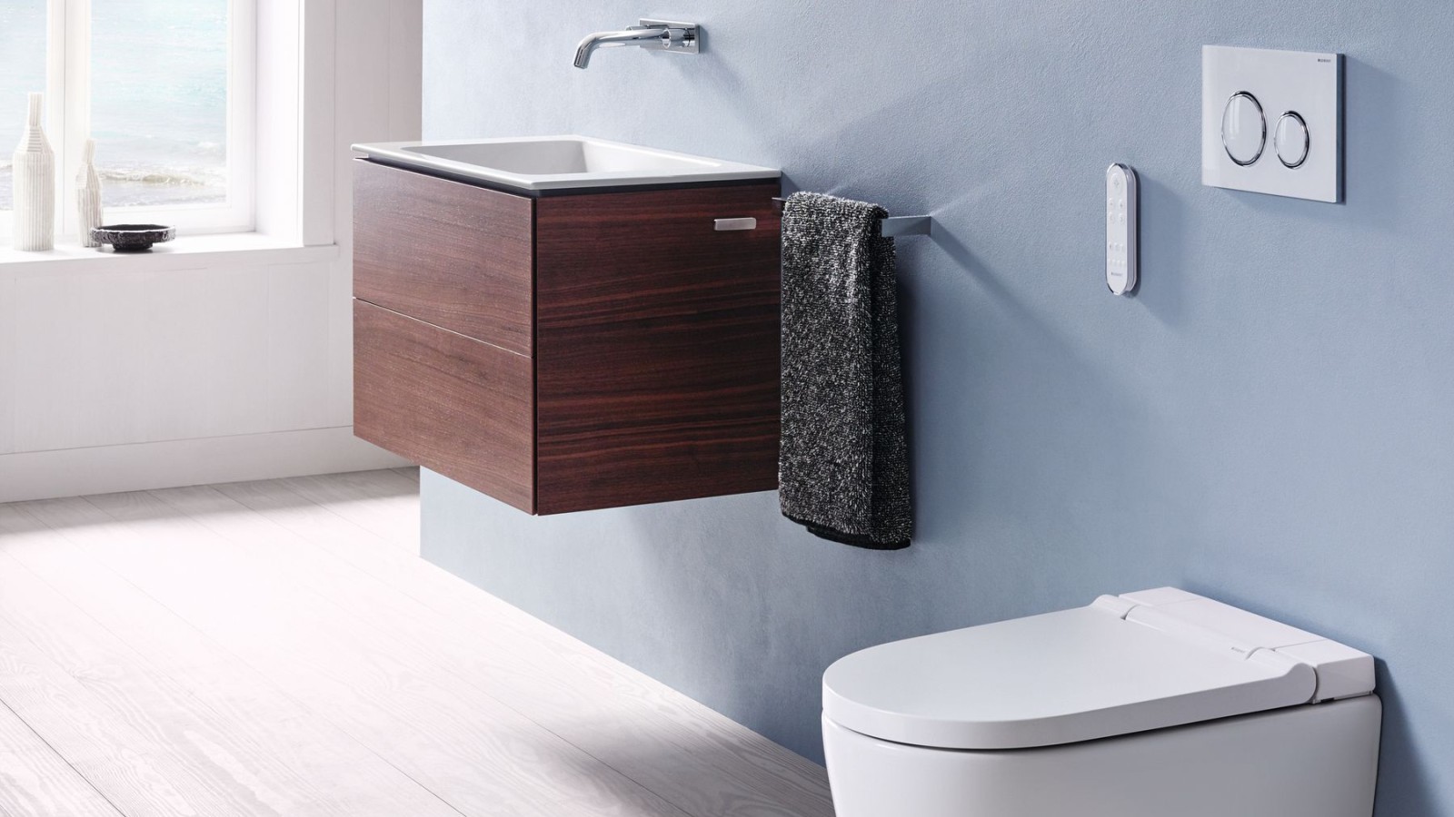 Casa de banho com sanita bidé AquaClean Sela Casa de banho com sanita bidé AquaClean Sela