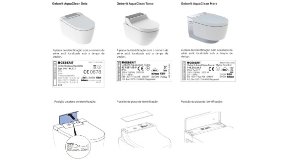 Num série Geberit AquaClean Num série Geberit AquaClean