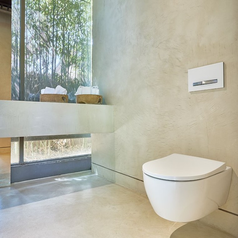 Placa de descarga Geberit Sigma50, melhor em design Placa de descarga Geberit Sigma50, melhor em design