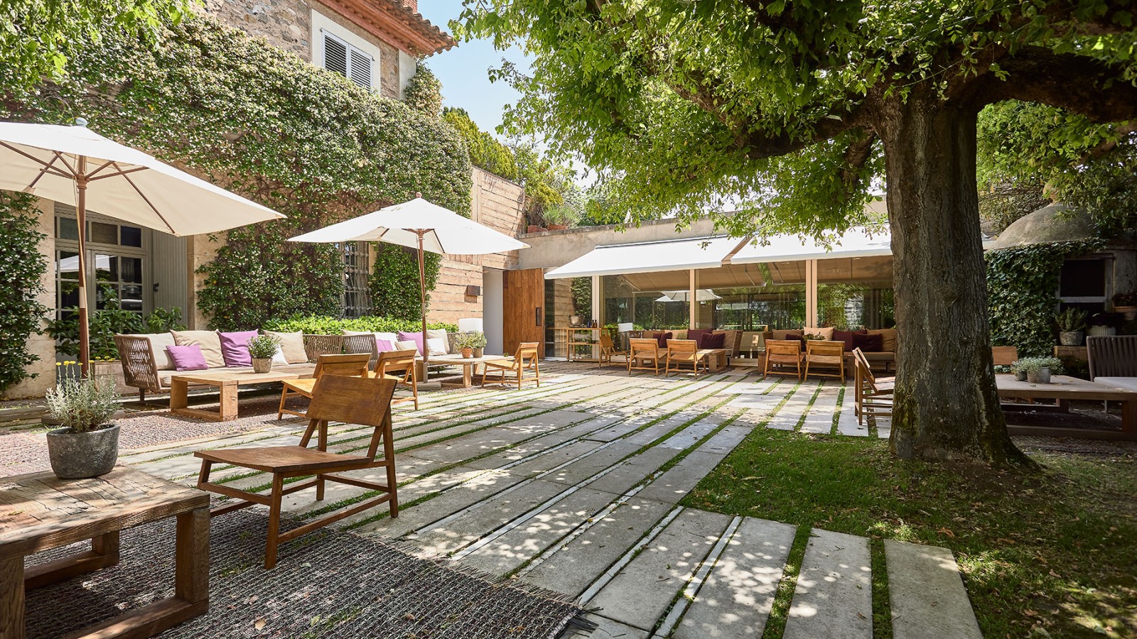 O terraço de El Celler de can Roca O terraço de El Celler de can Roca