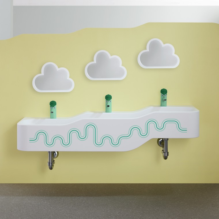 Lavatórios Bambini para brincar com a água Lavatórios Bambini para brincar com a água