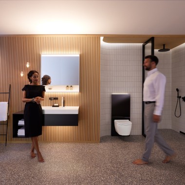 Armário com espelho Geberit ONE com ComfortLight Armário com espelho Geberit ONE com ComfortLight
