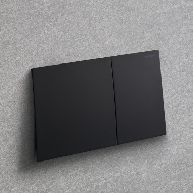 Geberit Sigma70 em preto mate com revestimento fácil de limpar Geberit Sigma70 em preto mate com revestimento fácil de limpar