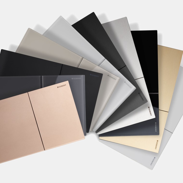 Geberit Sigma70 em vários materiais e cores Geberit Sigma70 em vários materiais e cores