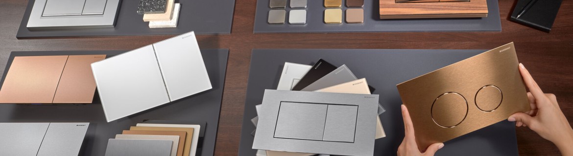 Placas de descarga Geberit Sigma40