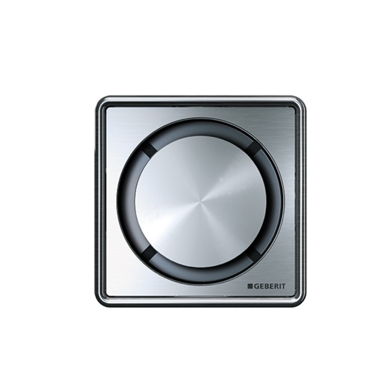 O design da tampa para o sifão de duche de pavimento numa versão redonda. O design da tampa para o sifão de duche de pavimento numa versão redonda.