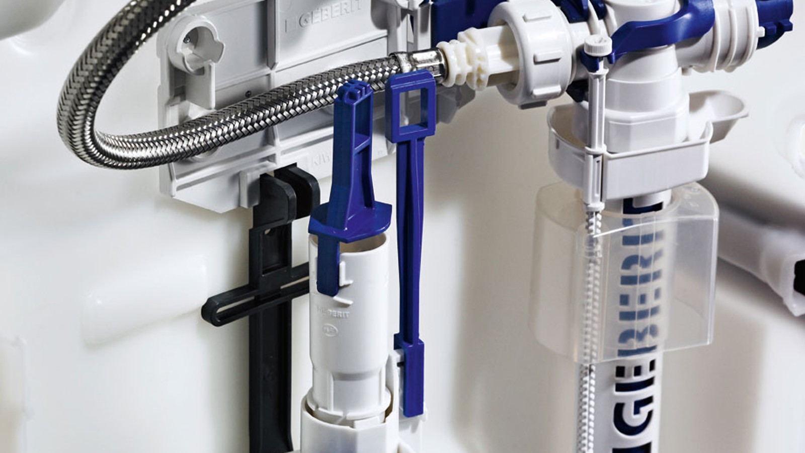 Válvula de descarga Geberit com válvula de enchimento / válvula de flutuador Válvula de descarga Geberit com válvula de enchimento / válvula de flutuador