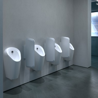 Sistemas de urinol Geberit Selva num estádio desportivo