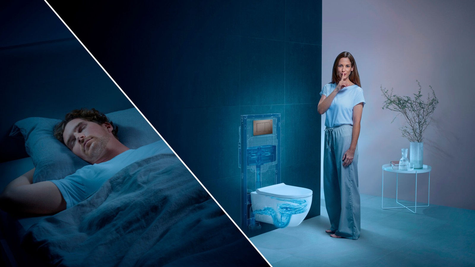 Solução Completa Geberit para a sanita: a descarga silenciosa Solução Completa Geberit para a sanita: a descarga silenciosa