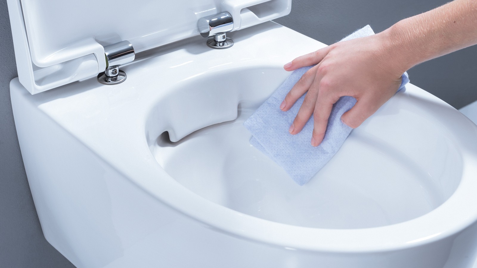 Sanita iCon Rimfree, sem rebordo de descarga (© Geberit)