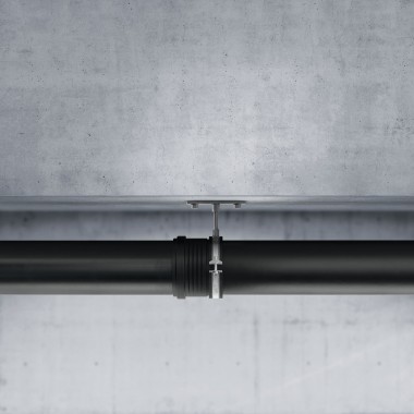Tubo Geberit Silent-PP instalado Tubo Geberit Silent-PP instalado