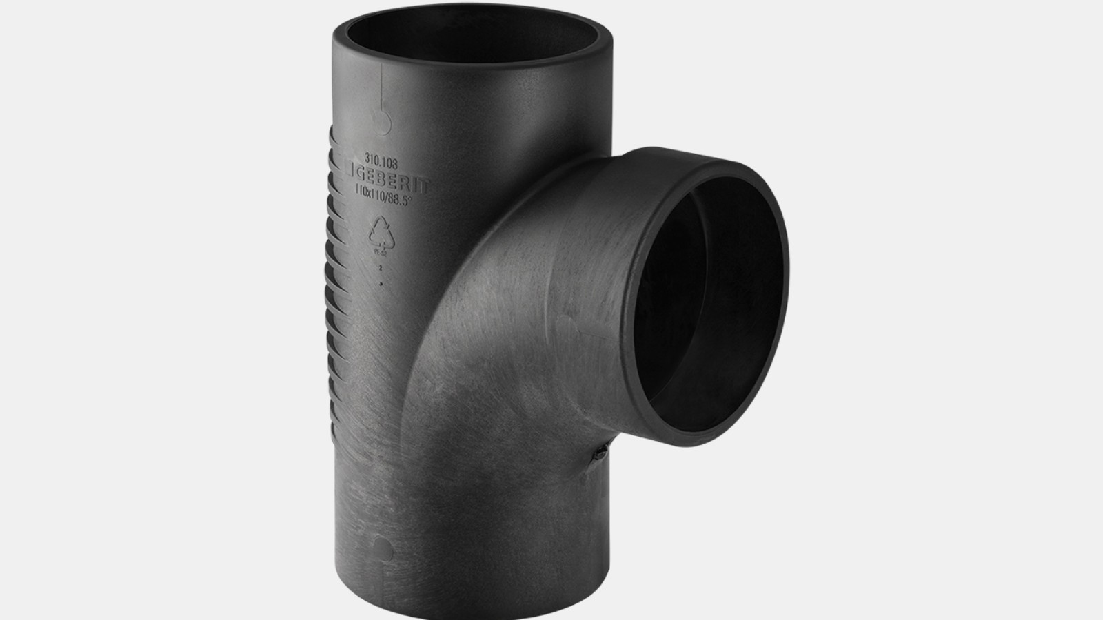 Forquilha com entrada em curva Geberit Silent-db20 88,5° Forquilha com entrada em curva Geberit Silent-db20 88,5°