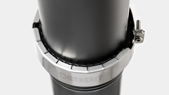 Garra de retenção Geberit para uma ligação longitudinal não positiva Garra de retenção Geberit para uma ligação longitudinal não positiva