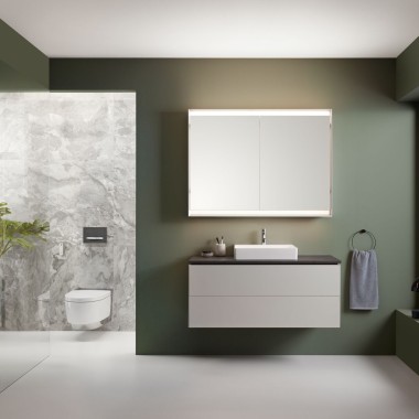 Geberit Mera Comfort com superfície cromada Geberit Mera Comfort com superfície cromada