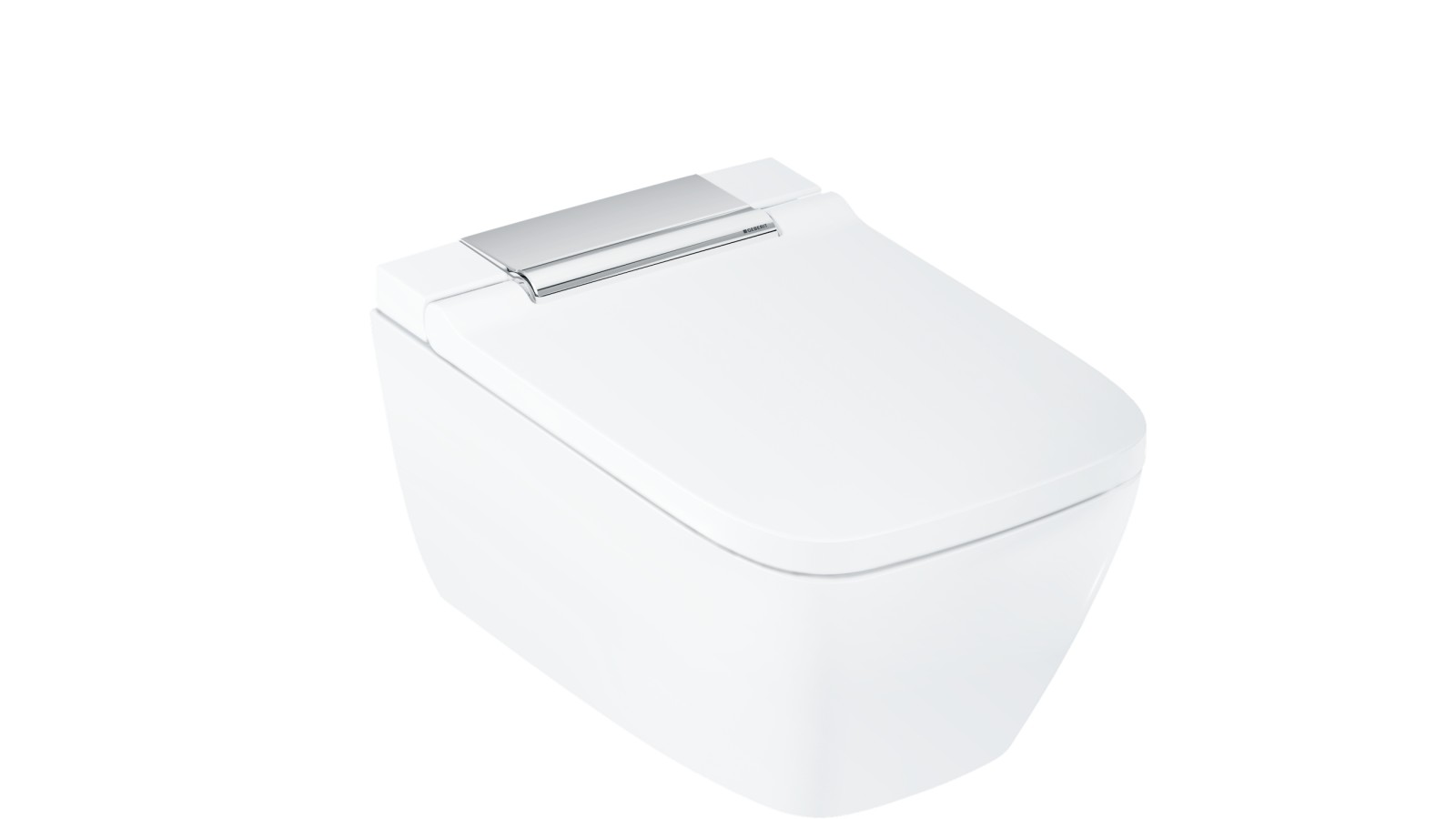 AquaClean Sela quadrada com guarnição de design cromado brilhante AquaClean Sela quadrada com guarnição de design cromado brilhante