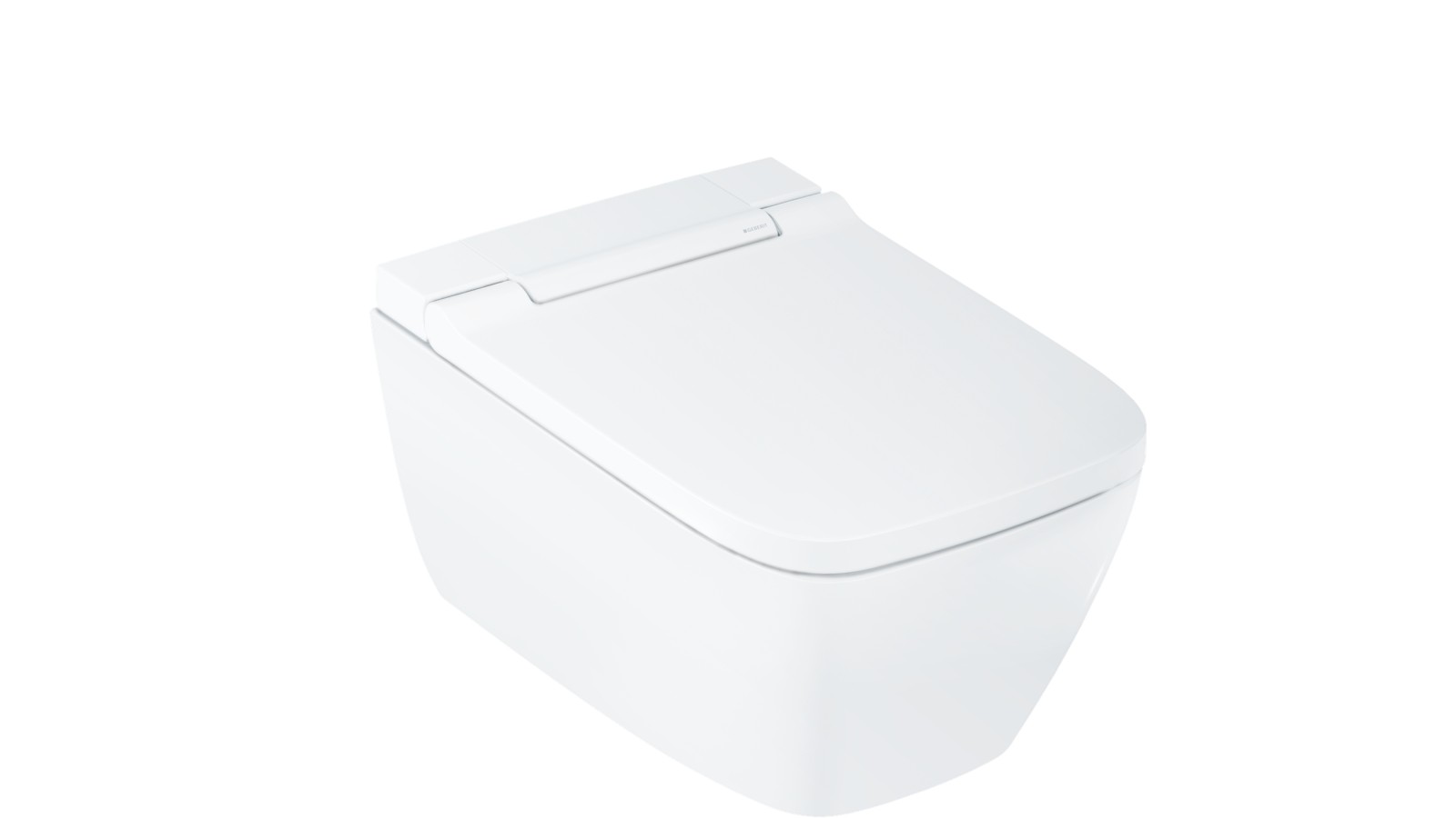 Geberit AquaClean Sela quadrada com guarnição de design branca alpina