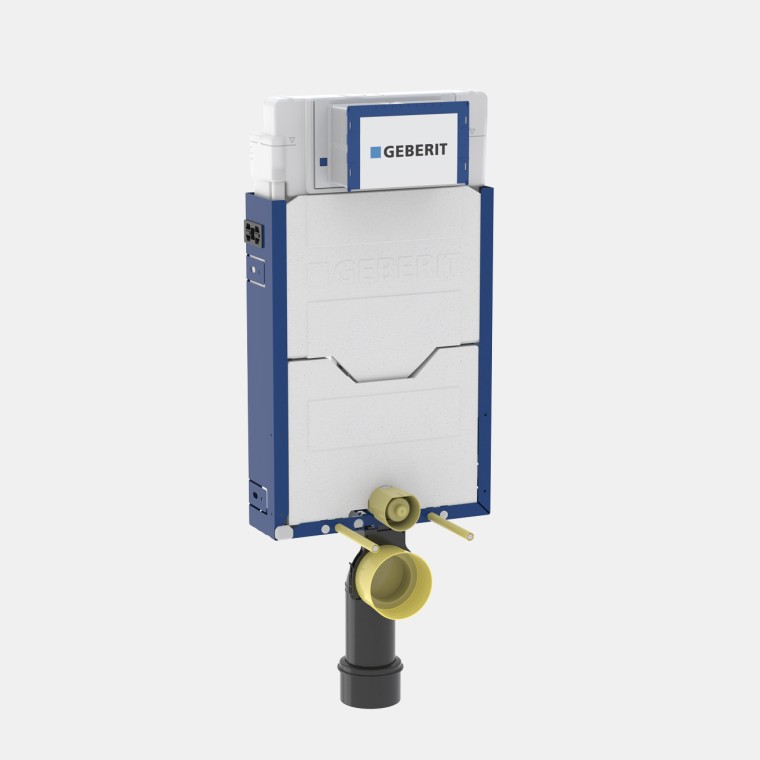 Estrutura Geberit Kombifix para sanitas suspensas: