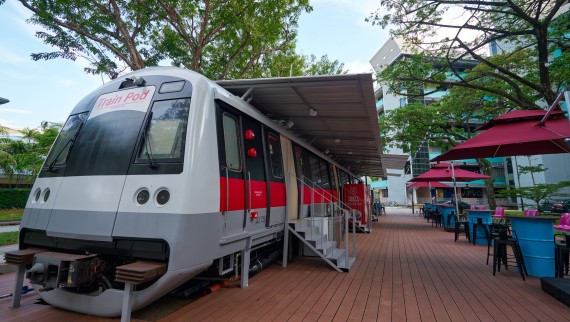 Hotel Train Pod em Singapura (© Watson Lau)