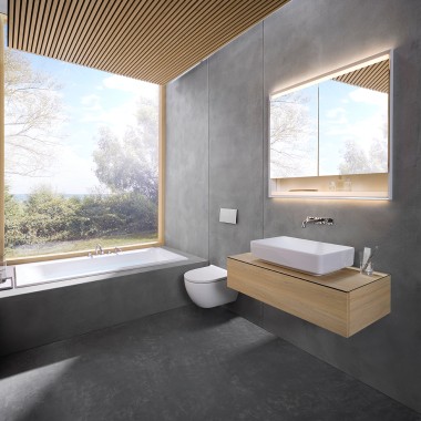 «Serenity», o projeto de casa de banho vencedor do 6x6 (© Geberit)
