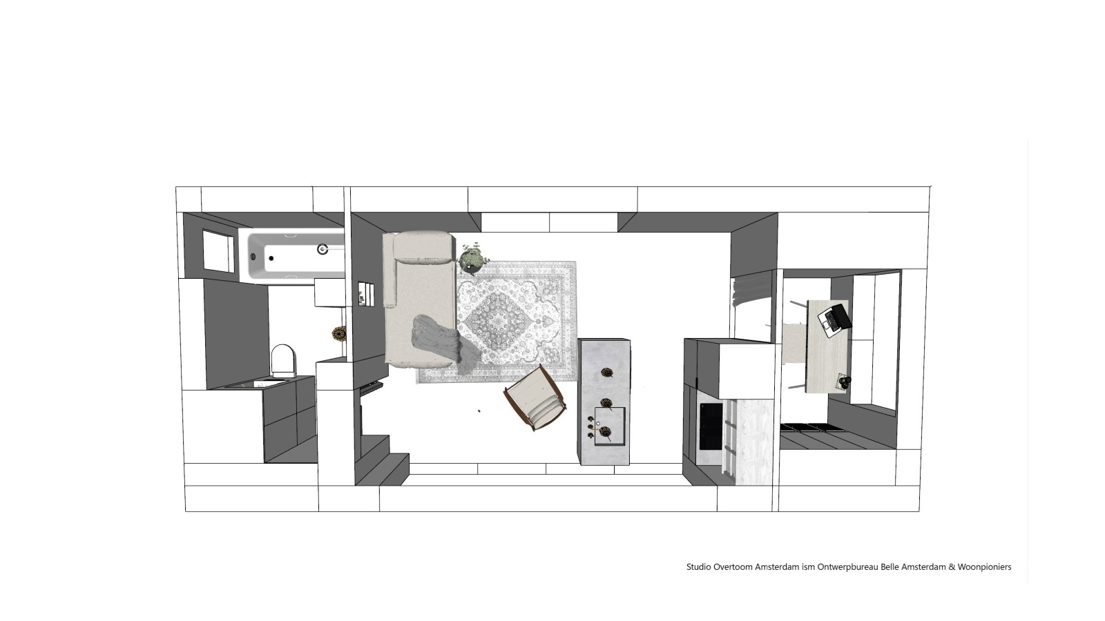Ilustração Tiny House (© Woonpioniers) Ilustração Tiny House (© Woonpioniers)