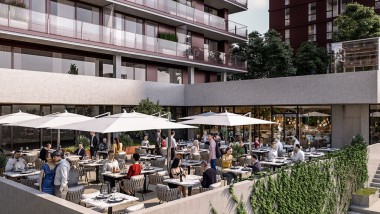 Terraços suspensos e gastronomia fazem parte da oferta (Copyright: Soravia) Terraços suspensos e gastronomia fazem parte da oferta (Copyright: Soravia)