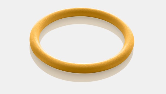 O-ring Geberit Mapress HNBR amarelo para instalações de gás com acessórios de cobre