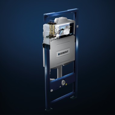 Autoclismo de interior Geberit Sigma com sistema integrado de descarga sanitária. Autoclismo de interior Geberit Sigma com sistema integrado de descarga sanitária.
