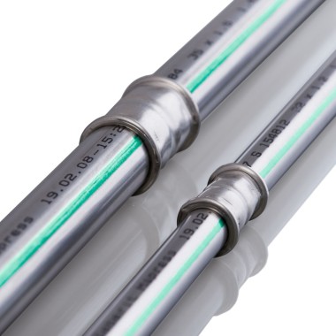 Tubo de sistema em aço inox Geberit Mapress Tubo de sistema em aço inox Geberit Mapress