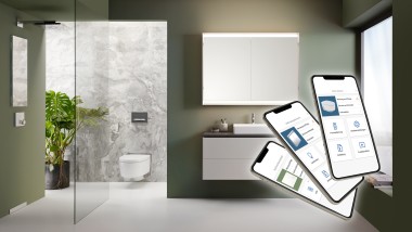 App Geberit Home para a casa de banho