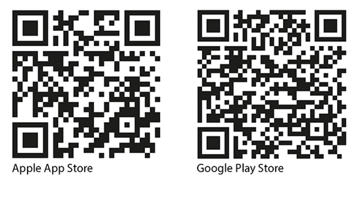 Códigos QR app Geberit Home para iOS e Android