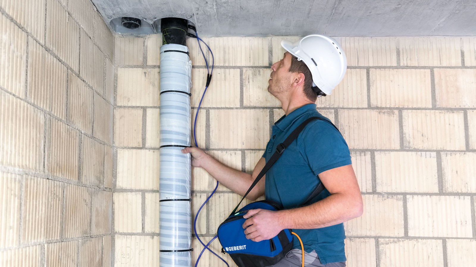 Um manuseamento fácil na obra com o Geberit ESG light Um manuseamento fácil na obra com o Geberit ESG light