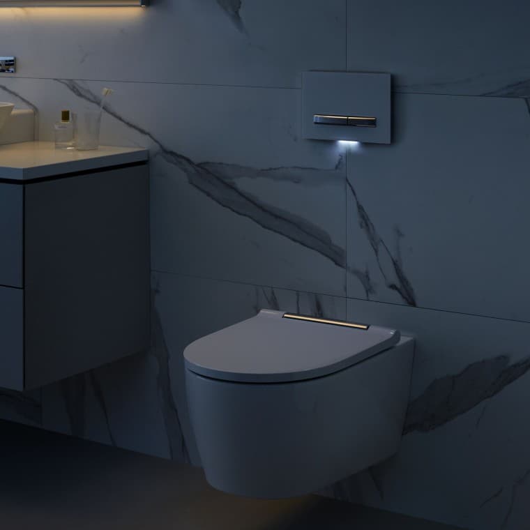 Geberit DuoFresh ajustável na App Geberit Home Geberit DuoFresh ajustável na App Geberit Home