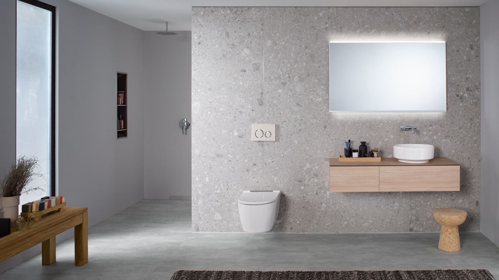 Autoclismo de interior Sigma 12 cm com sanita suspensa Geberit ONE Autoclismo de interior Sigma 12 cm com sanita suspensa Geberit ONE