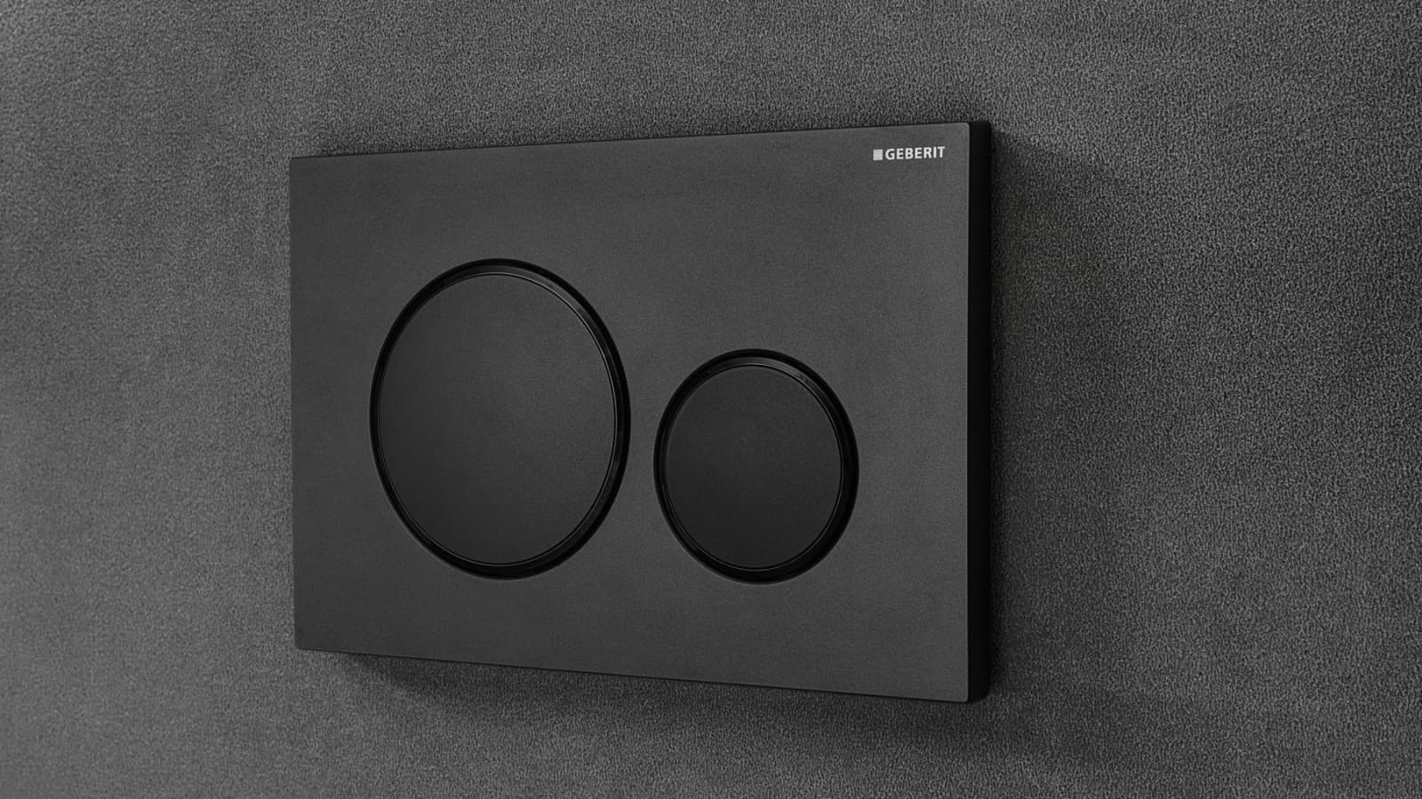 Placa Geberit Sigma20 preta mate easy-to-clean Placa Geberit Sigma20 preta mate easy-to-clean