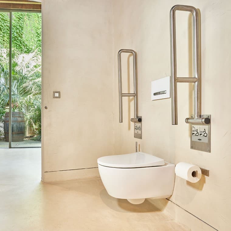 Estruturas de montagem Geberit Duofix, barras de apoio com segurança Estruturas de montagem Geberit Duofix, barras de apoio com segurança