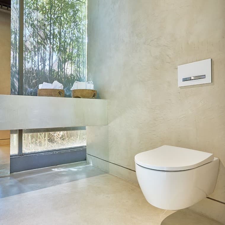 Placa de descarga Geberit Sigma50, melhor em design Placa de descarga Geberit Sigma50, melhor em design