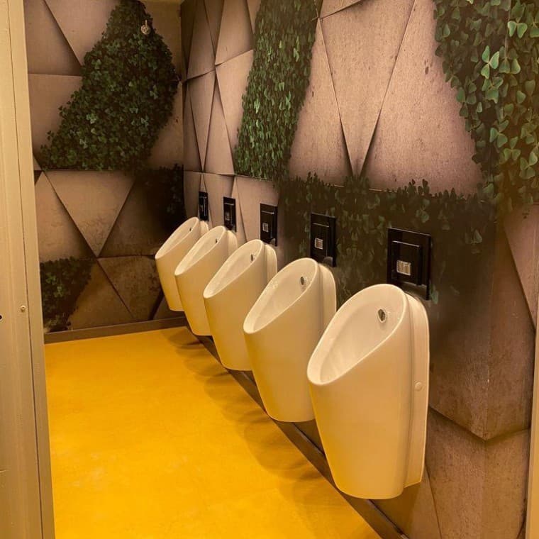 Urinóis Geberit Preda nas casas de banho do Silk Urinóis Geberit Preda nas casas de banho do Silk