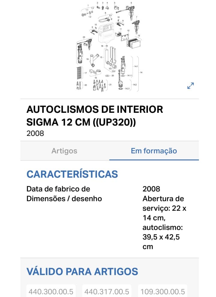 Captura de ecrã da app Geberit Pro Captura de ecrã da app Geberit Pro