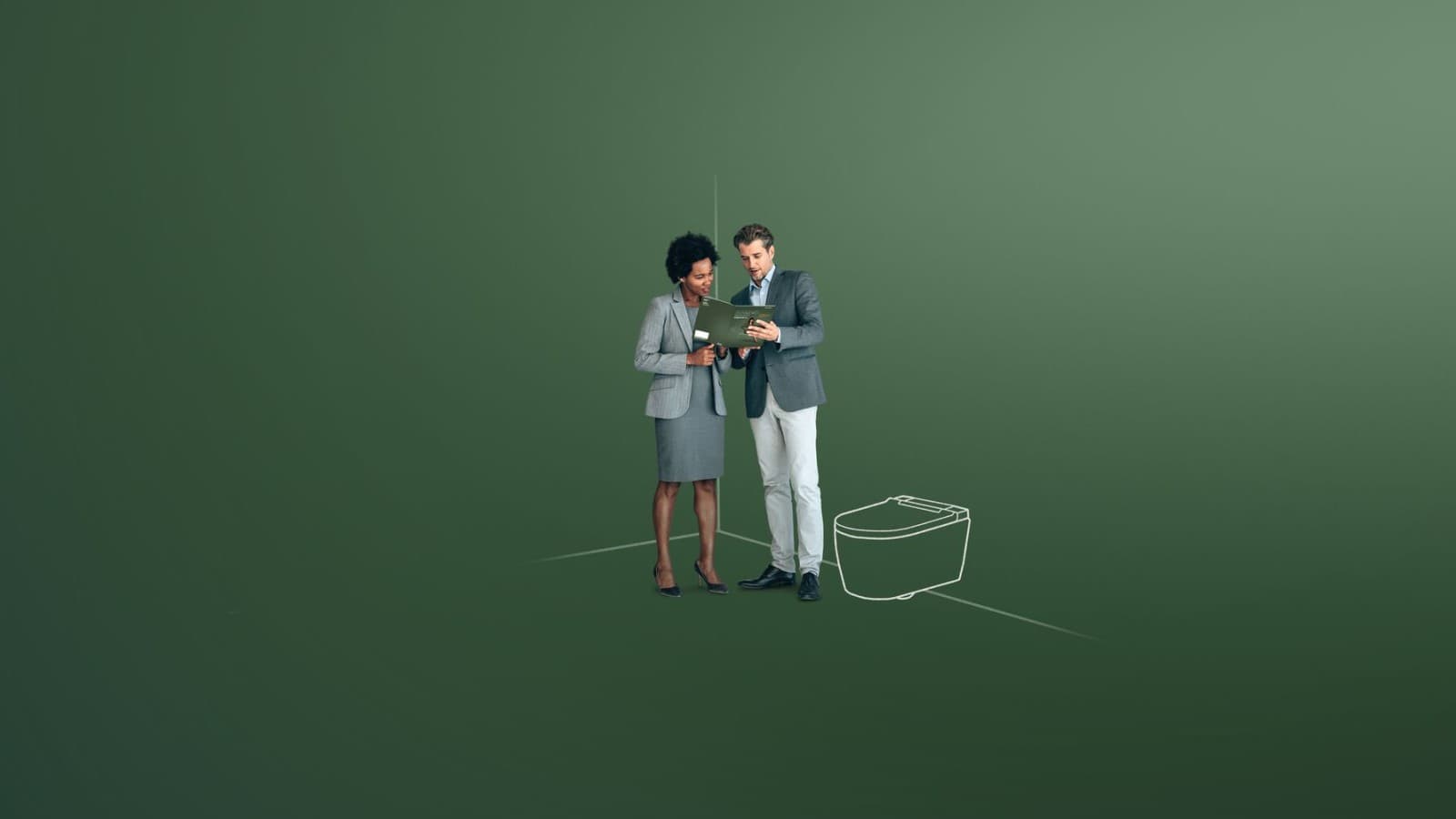 Geberit AquaClean 360° serviço completo exclusivo Geberit AquaClean 360° serviço completo exclusivo