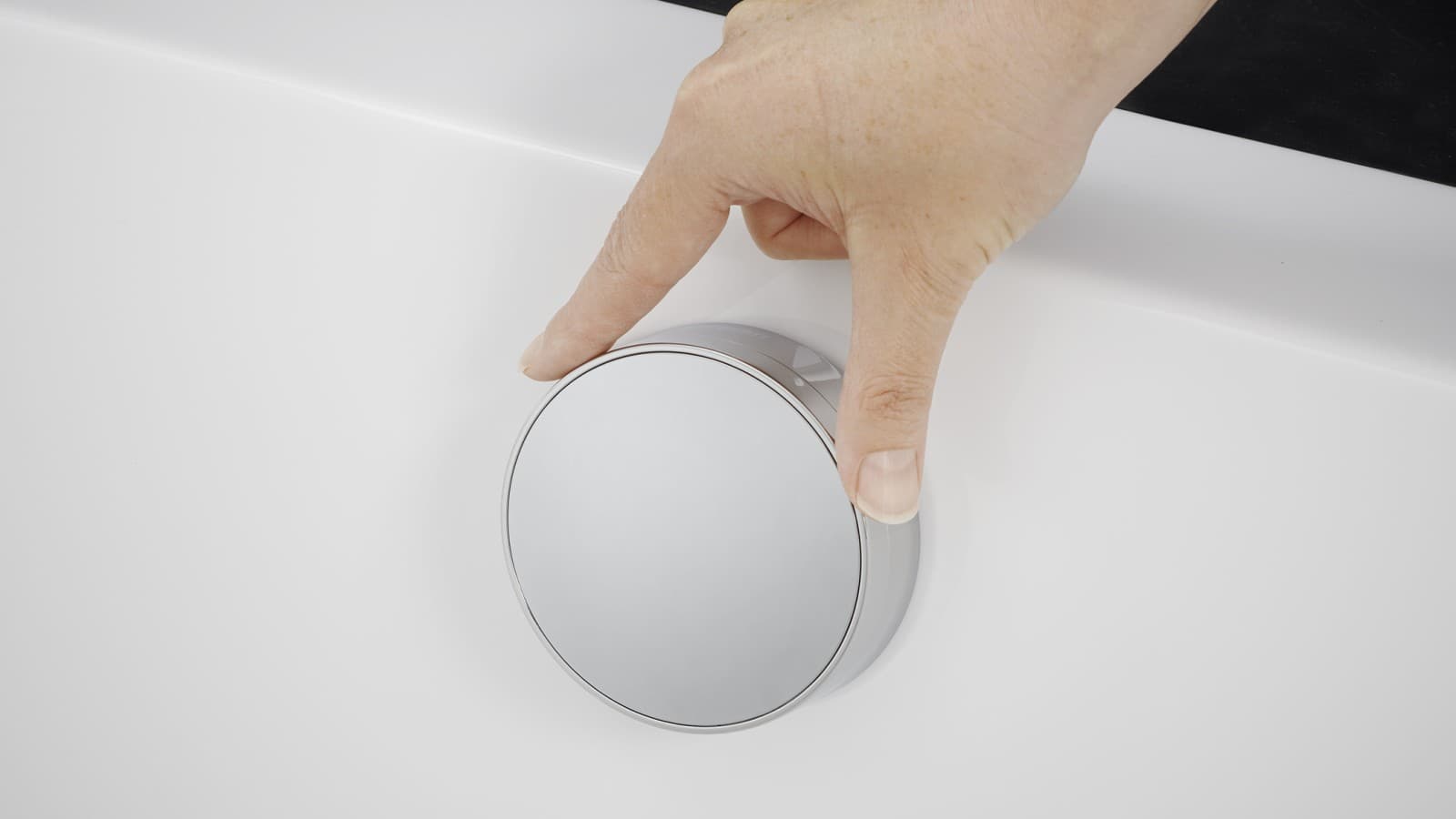 Válvula completa de banheira com comando rotativo Válvula completa de banheira com comando rotativo