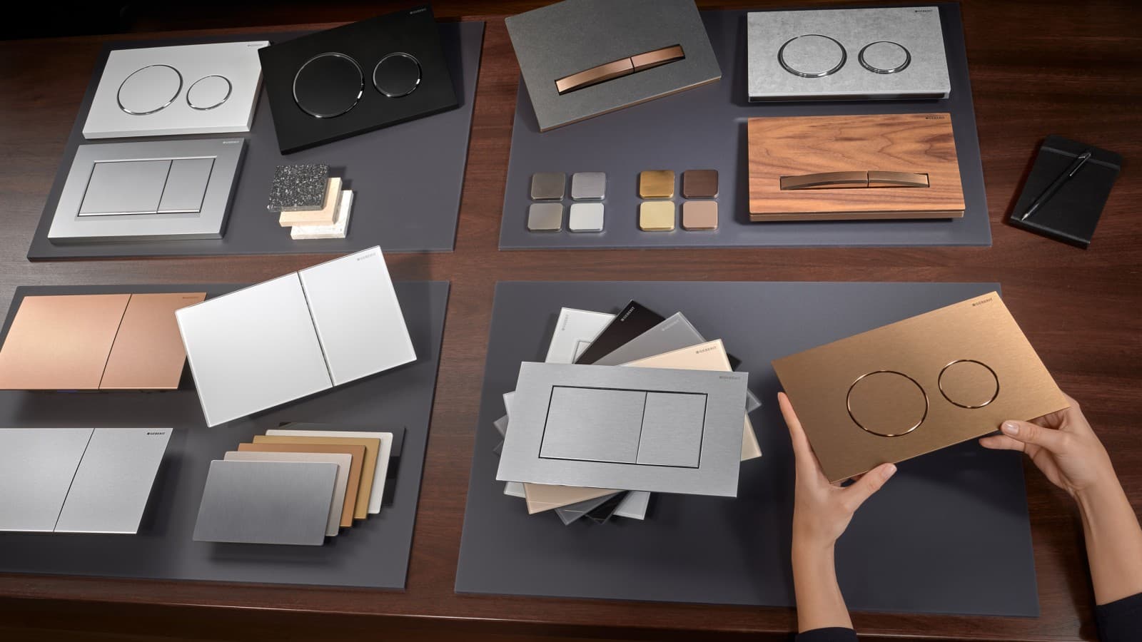 Placas de descarga Geberit Placas de descarga Geberit