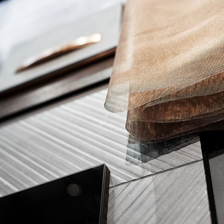 Placa de descarga Sigma50 com botões em ouro rosa Placa de descarga Sigma50 com botões em ouro rosa