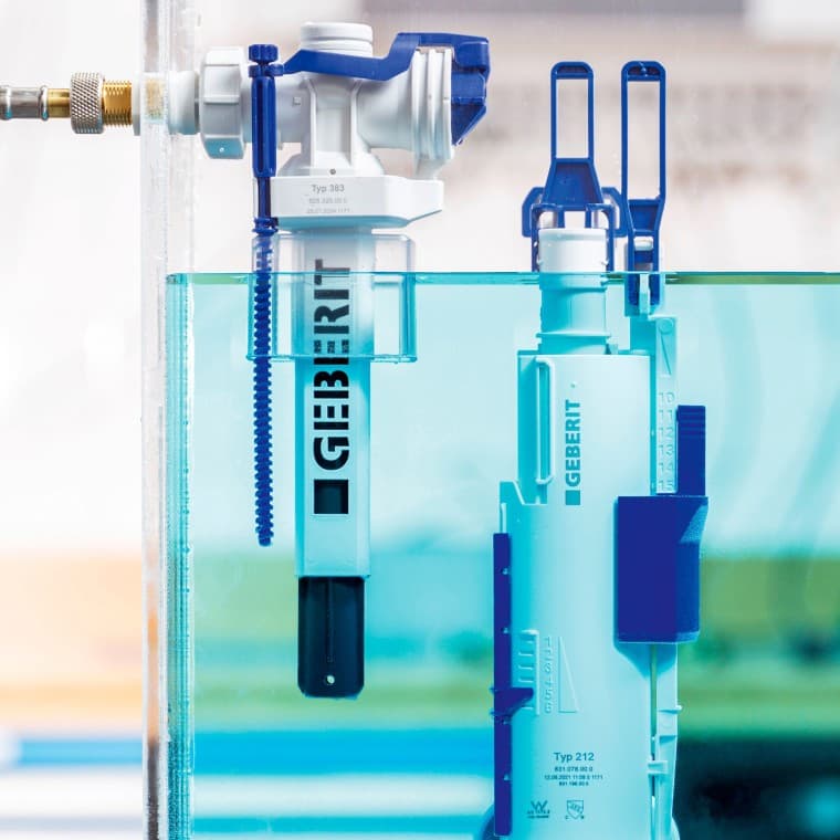 Válvula de enchimento Geberit série 383 Válvula de enchimento Geberit série 383