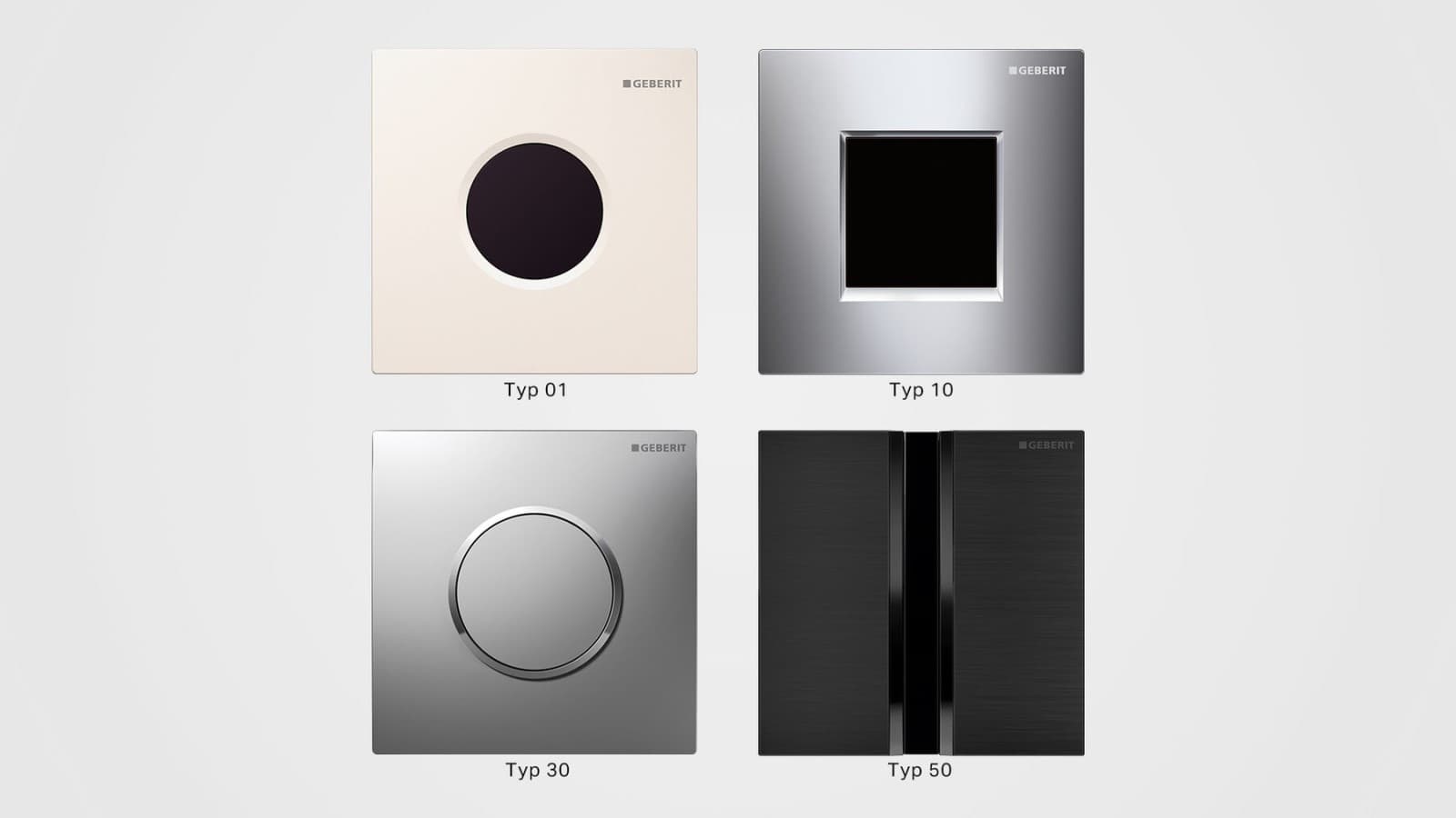 Visão geral das tampas Geberit Visão geral das tampas Geberit