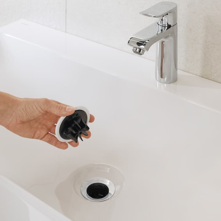 Filtro anti-cabelo com drenagem vertical Filtro anti-cabelo com drenagem vertical