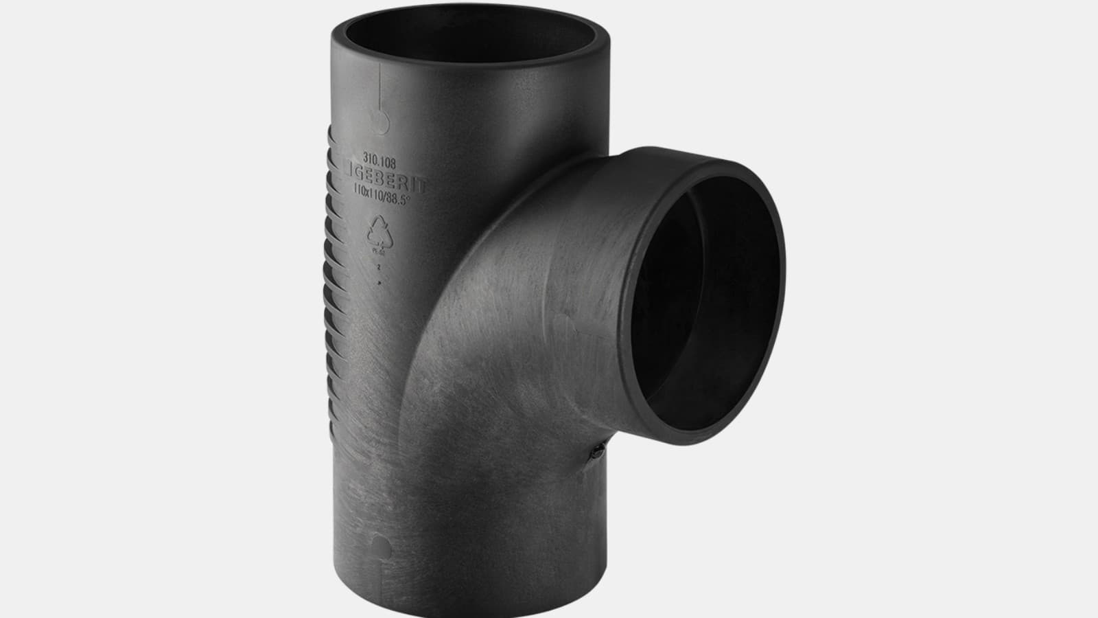 Forquilha com entrada em curva Geberit Silent-db20 88,5° Forquilha com entrada em curva Geberit Silent-db20 88,5°