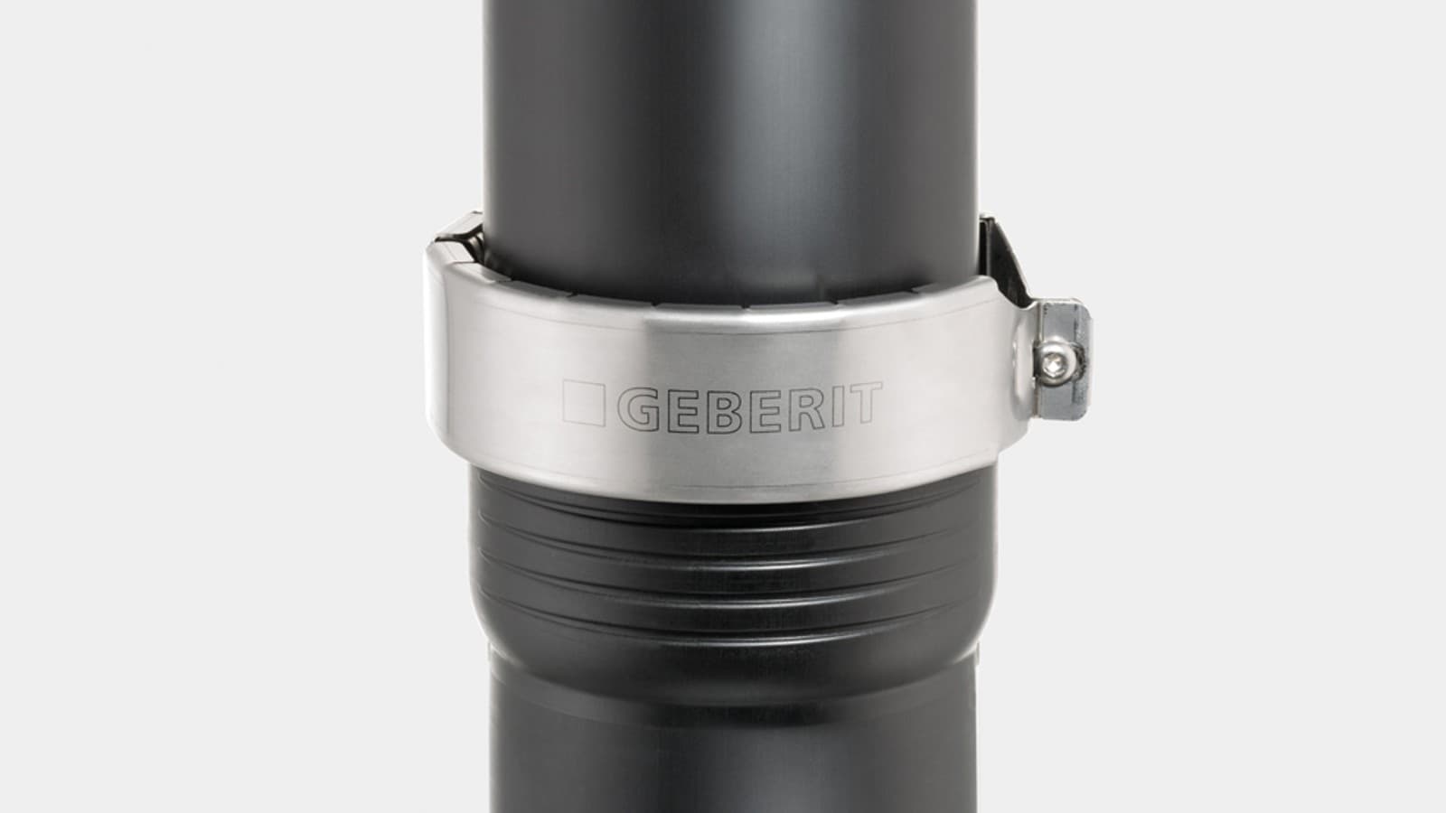 A ligação de encaixe Silent-Pro pode suportar uma pressão interna de até 2 bar com a mandíbula de retenção Geberit A ligação de encaixe Silent-Pro pode suportar uma pressão interna de até 2 bar com a mandíbula de retenção Geberit