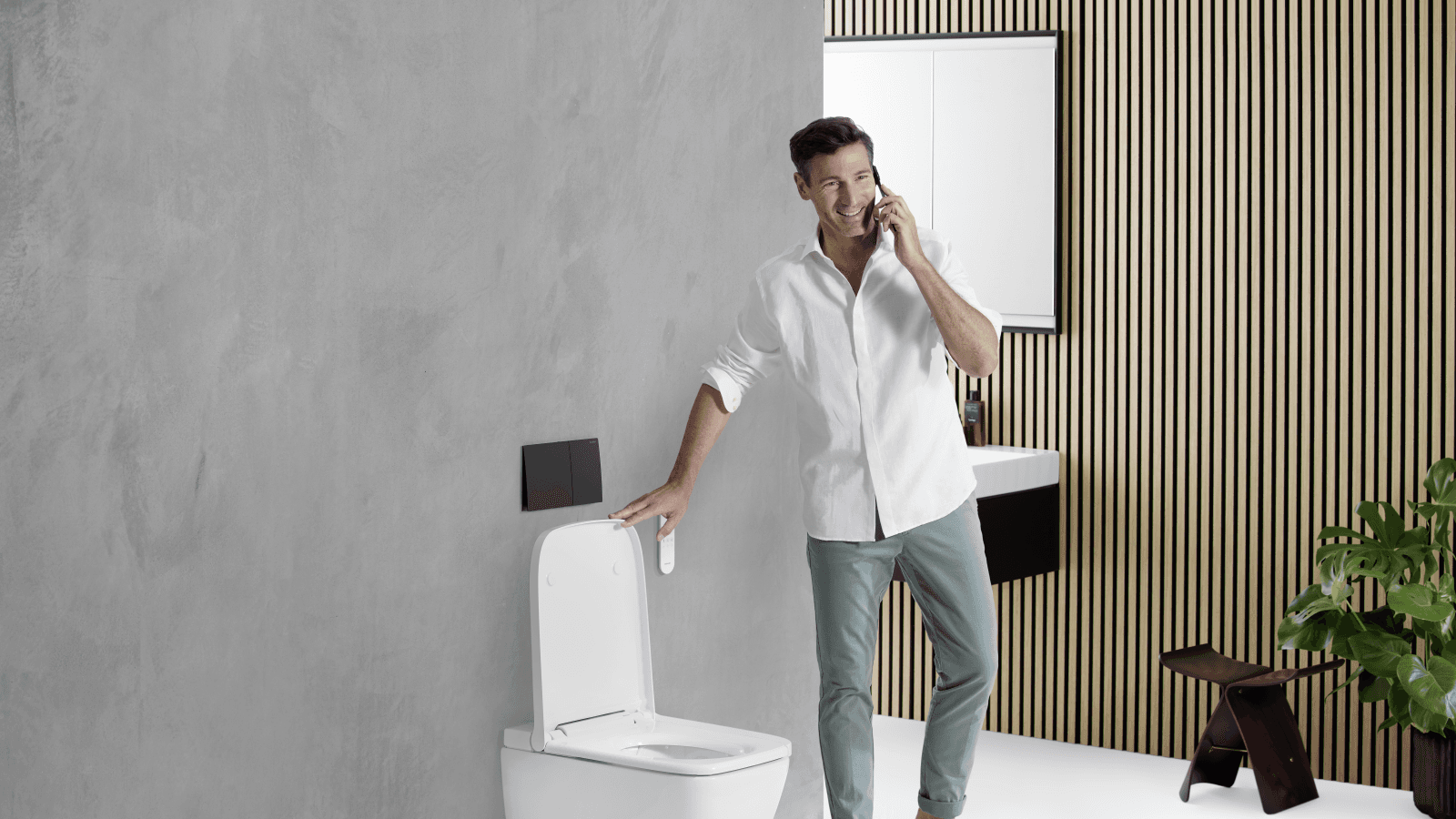 Geberit AquaClean Sela quadrado com Sigma70 Geberit AquaClean Sela quadrado com Sigma70