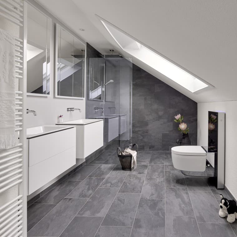 Sótão após a renovação Sótão após a renovação