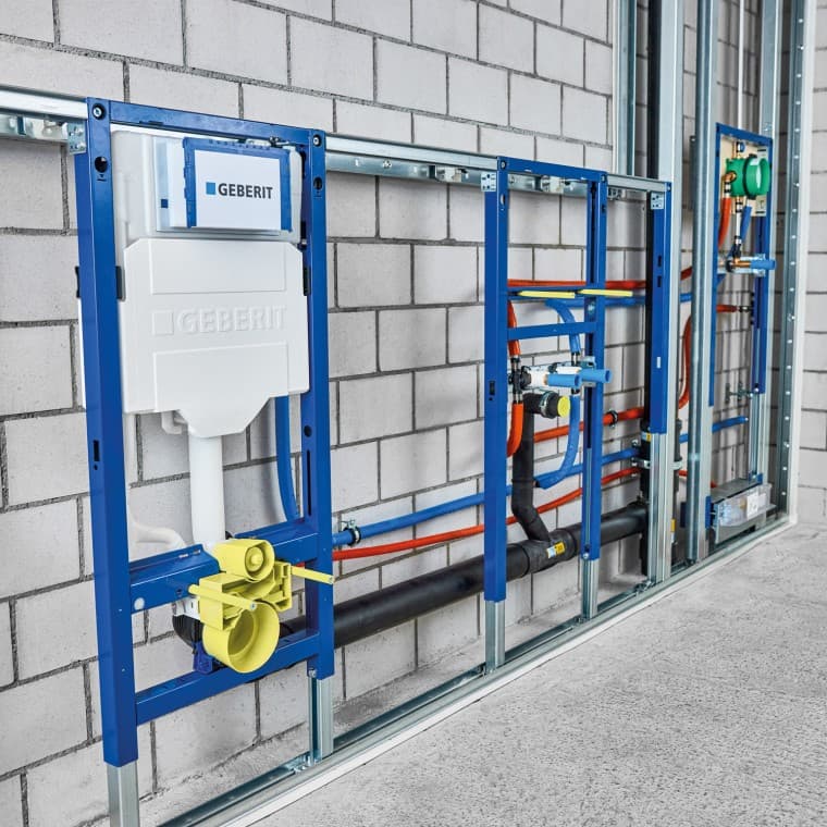 Estruturas Duofix para sanita, lavatório e duche Estruturas Duofix para sanita, lavatório e duche